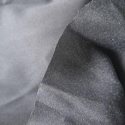 China Elastic Environmental Friendly 100% Recycled Materia Woven Fusible Interlining For Garment Accessories for sale