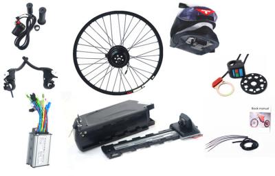 China Sliver White / Black 250w Electric Bike Kit With 36v 10ah Rack Battery for sale