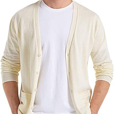 China Anti-Wrinkle Men's Sweater Casual Comfortable Fit Shawl Collar Mens Cardigan Soft Fabric With Buttons for sale