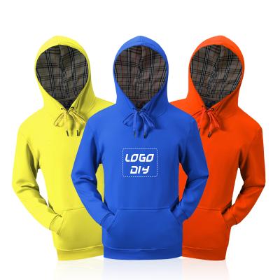 China Custom Printed Anti-wrinkle Hoodies Bright Colored Loose Logo Hoodie Solid Color OEM Unisex Sweater for sale