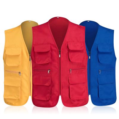 China 2021 New Arrival Wholesale Mesh Fabric QUICK DRY Outdoor Working Safety Clothes Universal Reflective Vest Pocket Vest for sale