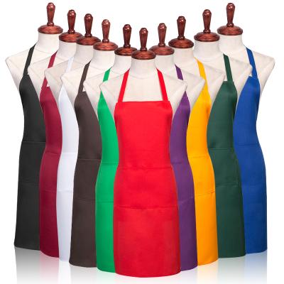 China 2021 formal the latest personalized high quality apron cooking apron for woman and man with pockets for sale