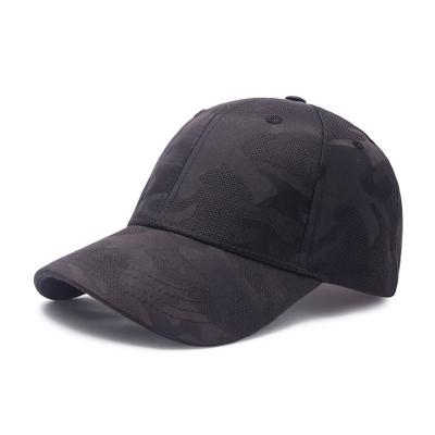 China 6 Panel Baseball Cap Wholesales Ready To Ship Custom Hat Black Cotton Camouflage Baseball Cap for sale