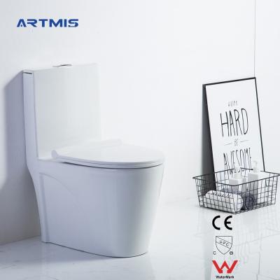 China Double-Flow Toilet Sanitary Ware Toilet Sets One Piece Bathroom Use Ceramic Toilets for sale