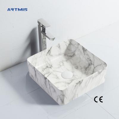 China Modern Professional New Design Countertop Rectangular Shape Bathroom Basin Hand Wash Basin for sale