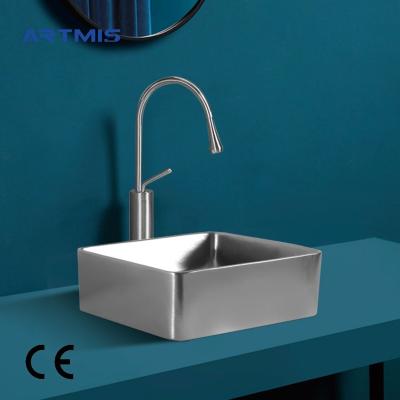 China Modern Chinese Supplier New Fashion Countertop White Luxury Rectangular Basin for sale