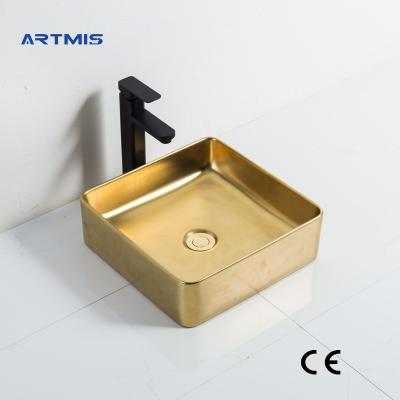 China Modern High Quality Cheap Modern Countertop Commercial Ceramic Basin Bathroom Sink for sale