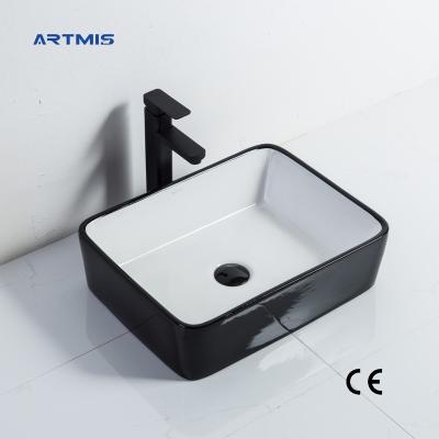 China Modern custom factory direct cheap prices rectangular shape bathroom countertops basin for sale