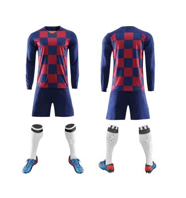 China Sets Long Sleeve Football Design Sublimation Printing Training Uniform Soccer Jersey Sets 2022 New for sale