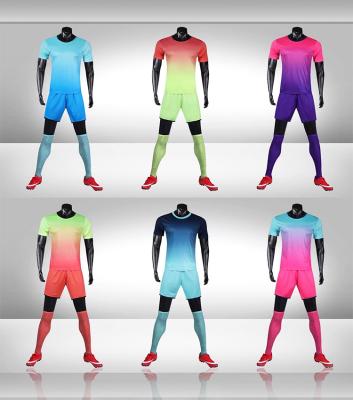 China Cheap High Quality Soccer Jersey Sets Sets Custom Color Uniform for sale