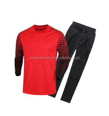 China Sets Professional Top Quality Red Football Sets Goalie Jersey for sale