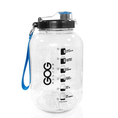 China Minimalist Direct Deal 2200ml Water Bottle With Sleeve Time Marker Motivational Wholesale for sale