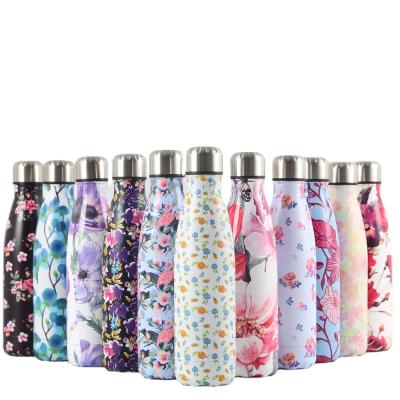 China 500ml Sustainable Insulated Straight Cup Stainless Steel Water Bottle for sale