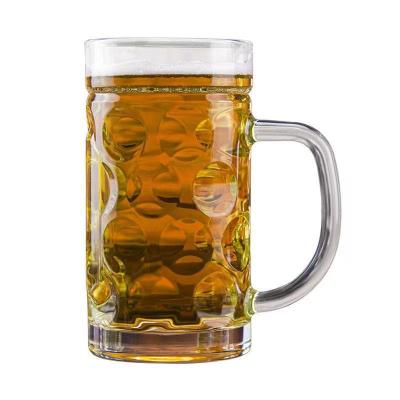 China New classic/postmodern popular in the Philippines 1000ml logo glass sublimation customizable beer mug for sale