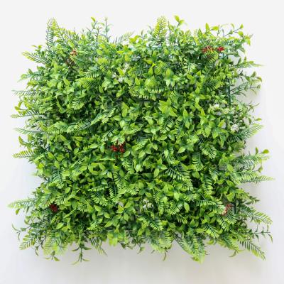 China Plastic Backdrop Mat System For Vertical Garden Panels Green Plants And Shrubs Artificial Grass Anti-Slip Wall Decor Weather-Resistant for sale