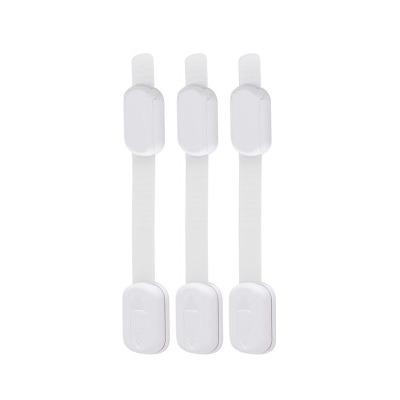 China Baby Safety Plastic Child Lock Adjustable Cabinet Wardrobe Security Not Supporting 19.5*3.5*1.2cm Daily 500pcs 21.2 4718 White for sale