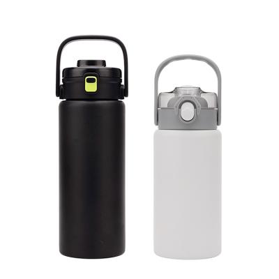 China 1 Liter Stainless Steel Flask Double Wall Thermo Reusable White BPA Free Custom Logo Gym Water Bottle Viable 32oz 900ml 1200ml for sale