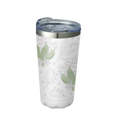 China Sustainable Customized Double Wall Stainless Steel Coffee Vacuum Insulated Mugs Tumbler With Straw Lids for sale