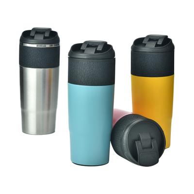 China 16OZ Anti-Spill Travel Mug Sustainable Double Walled Customizable Tumbler for sale