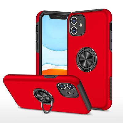 China Anti-drop Ring Holder For iPhone 11 Case For Boys Waterproof Dropproof Anti Dust Phone Case For iPhone 11 With for sale