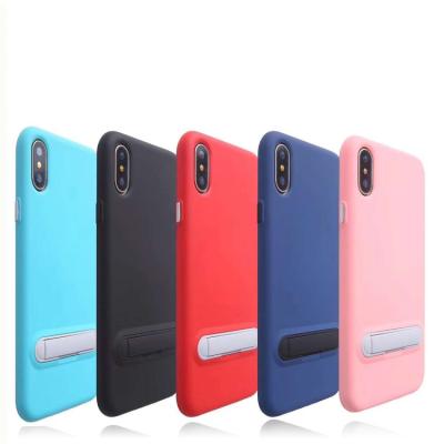 China Anti-scratch/shockproof/slip-proof /Anti-dust with invisible kickstand comfortable hand feeling TPU oil spray cell phone case for iPhone 5 for sale