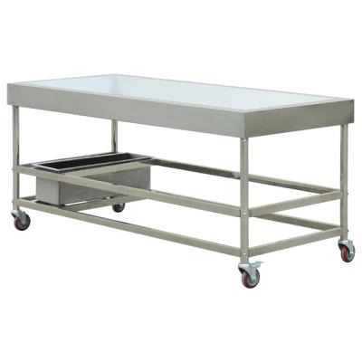 China 2021 modern new design hotel kitchen equipment stainless steel work table seafood display table BN-W21 for sale