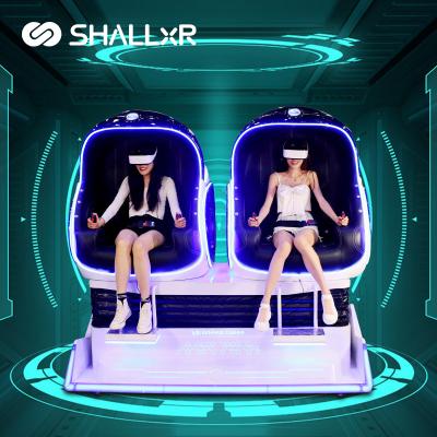 China ShallxR Aluminum Dynamic 360 Degree Rotation Game Simulator All In One Set Game Machine Monitor Headset 9D Vr Gaming Chair Shooting for sale