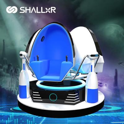 China ShallxR Metaverse 9D Vr Flight Simulator Arcade Machine Racing Car Virtual Reality Roller Coaster Vr Egg Aluminum Chair for sale