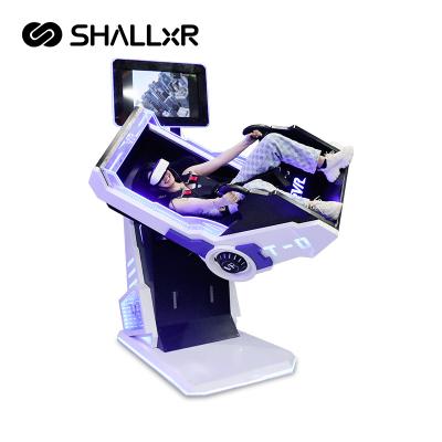 China Arcade ShallxR Latest Cheap VR Roller Coaster 360 Degree Rotating Equipment Arcade Game Machines Flight Simulator for sale