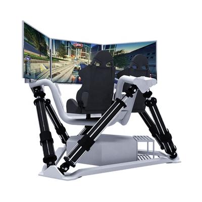 China Arcade Game Machine 3 Screen Racing Car Simulator Indoor Sports 4D VR Car Racing Simulator Virtual Reality Racing Game Chair Racing Simulator for sale