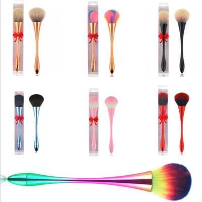 China Angular Blush 7color Blush Brush Foundation Brush Single Loose Liquid Liquid Makeup Rose Gold Face Beauty Makeup Brush Cupular Professional for sale