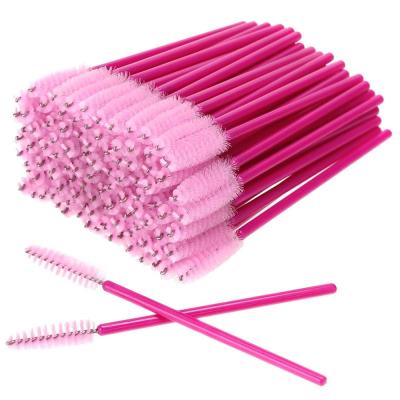 China Blush Private Label Lip Brush For Eye Lashes Extension Lash Glitter Mascara Brush Cleaning Wholesale Pink for sale