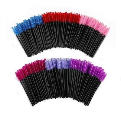 China Disposable Nylon Eyelash Extension Brush Eyebrow Brush Mascara Magic Wand Applicator for sale