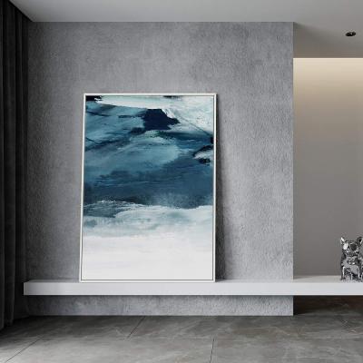 China waterproof & Custom Framed Wall Art Abstract Color Block Canvas Dustproof Panel Canvas Landscape Prints Artwork Home Decoration for sale