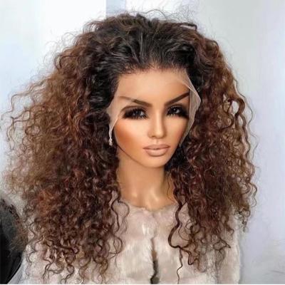 China High Quality 100% Virgin Brazilian Water Wave Hair Curly Curly Wig Water Wave Wig High Quality for sale