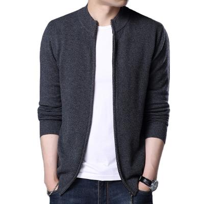 China Anti-wrinkle men's zipper standard full Outwear sweater for men's cardigan knitwear for wholesale. for sale