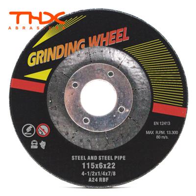 China Nice quality 115mm iron metal stainless steel feed granule machine cut and grinding wheel abrasives cut off wheel with low price for sale