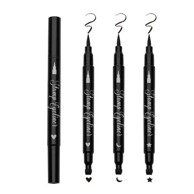 China Waterproof Long Lasting Liquid Eyeliner Stamp Black Vegan Eyes Stamp Eyeliner for sale