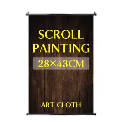 China Factory Customized High Resolution Fabric Printing Small Size Black Plastic Roll Painting Decorative Art Wall Printing Poster for sale