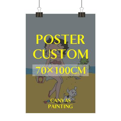 China High Resolution Printing Modern Frameless Household Products Art Custom Abstract Wall Canvas Poster Living Room Printing Custom Painting Poster for sale