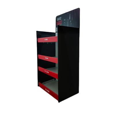 China eco-friendly chain store duracell stand corrugated wallpaper advertising display rack for sale