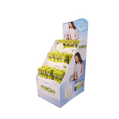 China Morden Supermarket Promotion Water Bottle Cardboard Display Stand Floor Free Standing Display Racks for sale