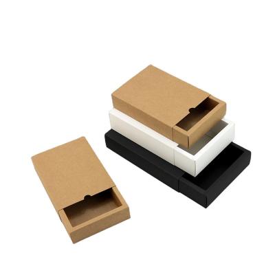 China Biodegradable Unique Design Drawer White Box Packaging Kraft Paper Cell Phone Case Packaging for sale