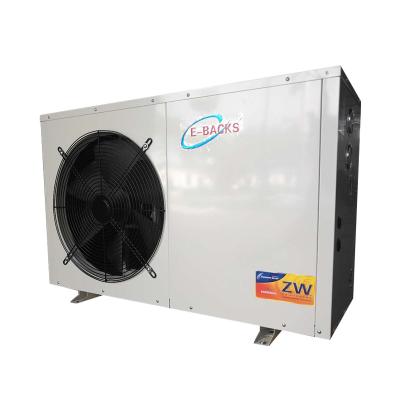 China Heating / Cooling E-back air source heating and cooling monoblock DC inverter air to water heat pump for sale