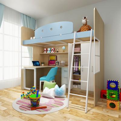 China Adjustable Kids Full Metal Above The Attic Full Bed Funky Kids Bunk Beds With Stairs And Desk Murphy Bed for sale