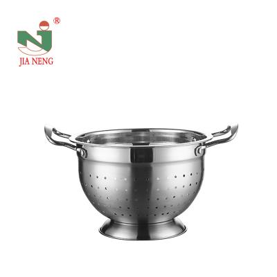 China Sustainable Stainless Fruit Basket Set , Rice Pasta Colander Set Of 3 For Kitchen for sale