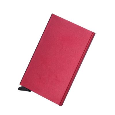 China Wholesale Hot Sale Anti Theft RFID Card Case Wallet Custom Aluminum Automatic RFID Security Card Holder Wallet For Women Men for sale