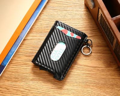 China RFID Blocking Protect 2020 New Arrivals Slim Purse Leather Men's Wallet Credit Card Holder Aluminum Leather Noise Up Wallet For Business Card for sale