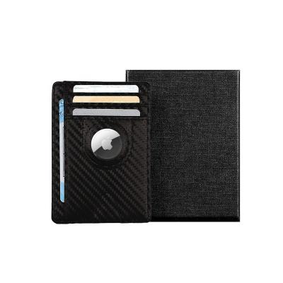 China Normcore / Minimalist Customized Minimalist Airtag Wallet Men Wallets With Air Tag Holder Anti Lost Card Holder Airtag Case Wallet for sale