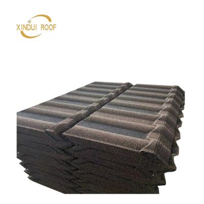 China Industrial Roof Tile 0.4mm 50 Years Warranty Coated Roof Tile Metal Stone for sale